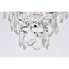 Elegant Lighting Ella 12 Inch Flush Mount In Chrome 1101F12C